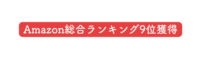 Amazon総合ランキング9位獲得